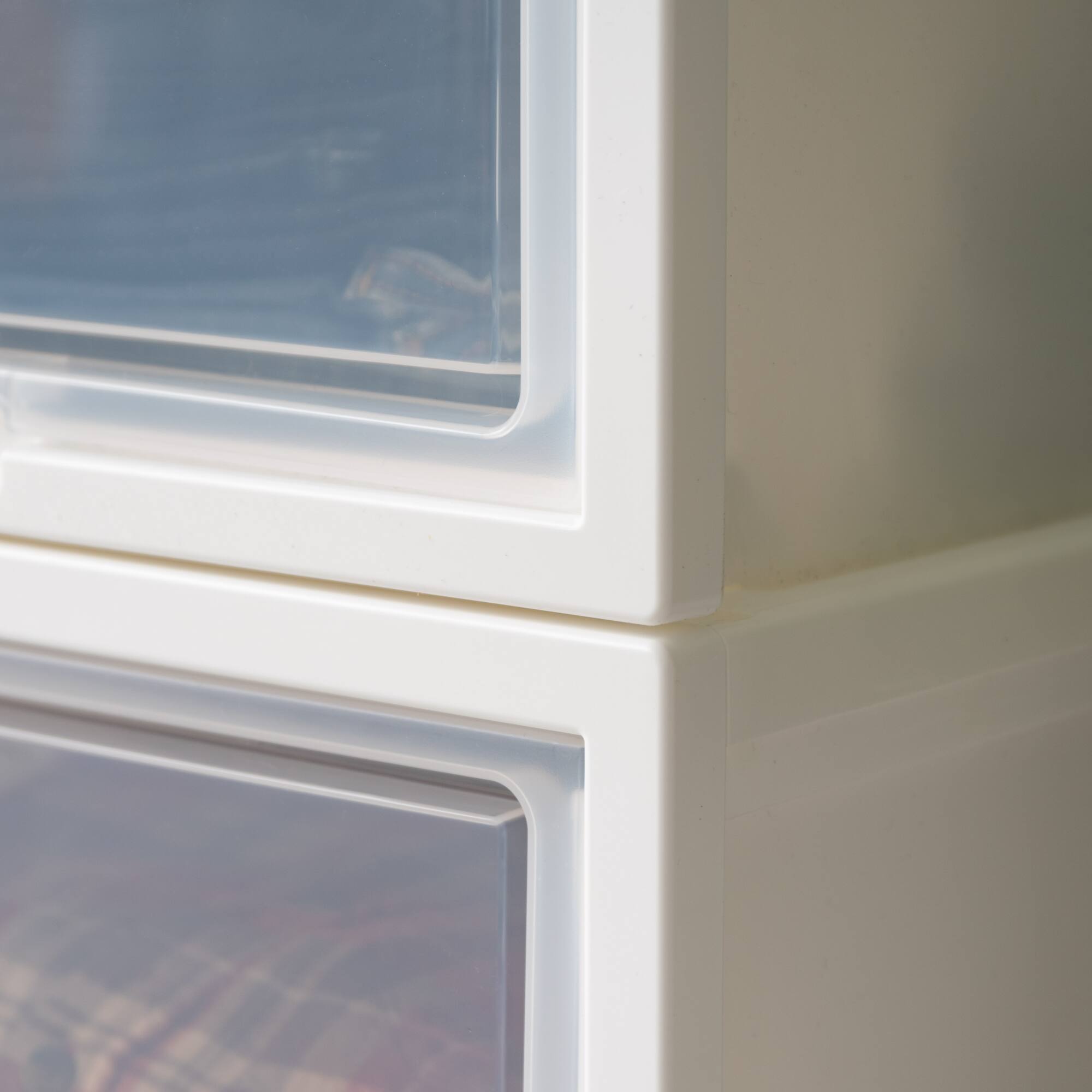 Iris® White Deep Box Chest With Sliding Door, 3 Pack